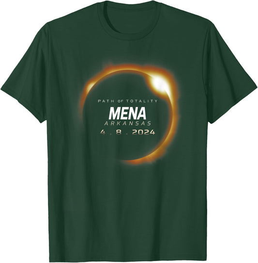 Total Solar Eclipse 2024 Mena Arkansas April 8 2024 T-Shirt - T-Shirt | Forest