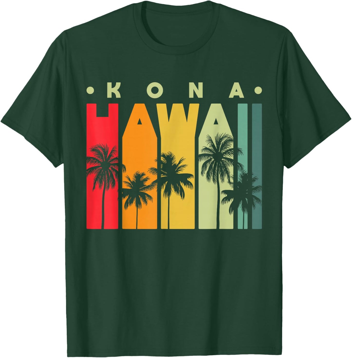Islands Vintage Souvenir Kona Hawaii T-Shirt - T-Shirt | Forest