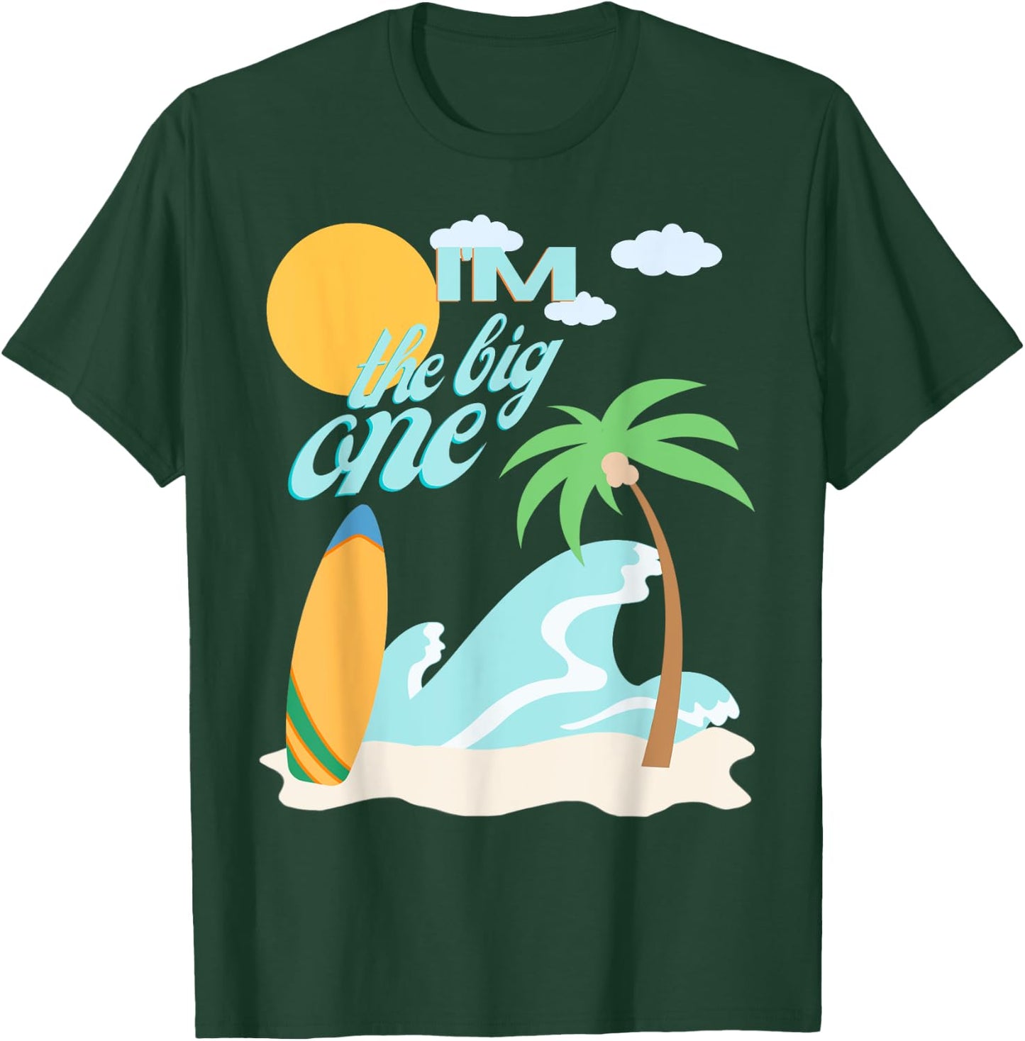 The Big One First Birthday 1st Bday Surfing Family Matching T-Shirt - T-Shirt | Forest