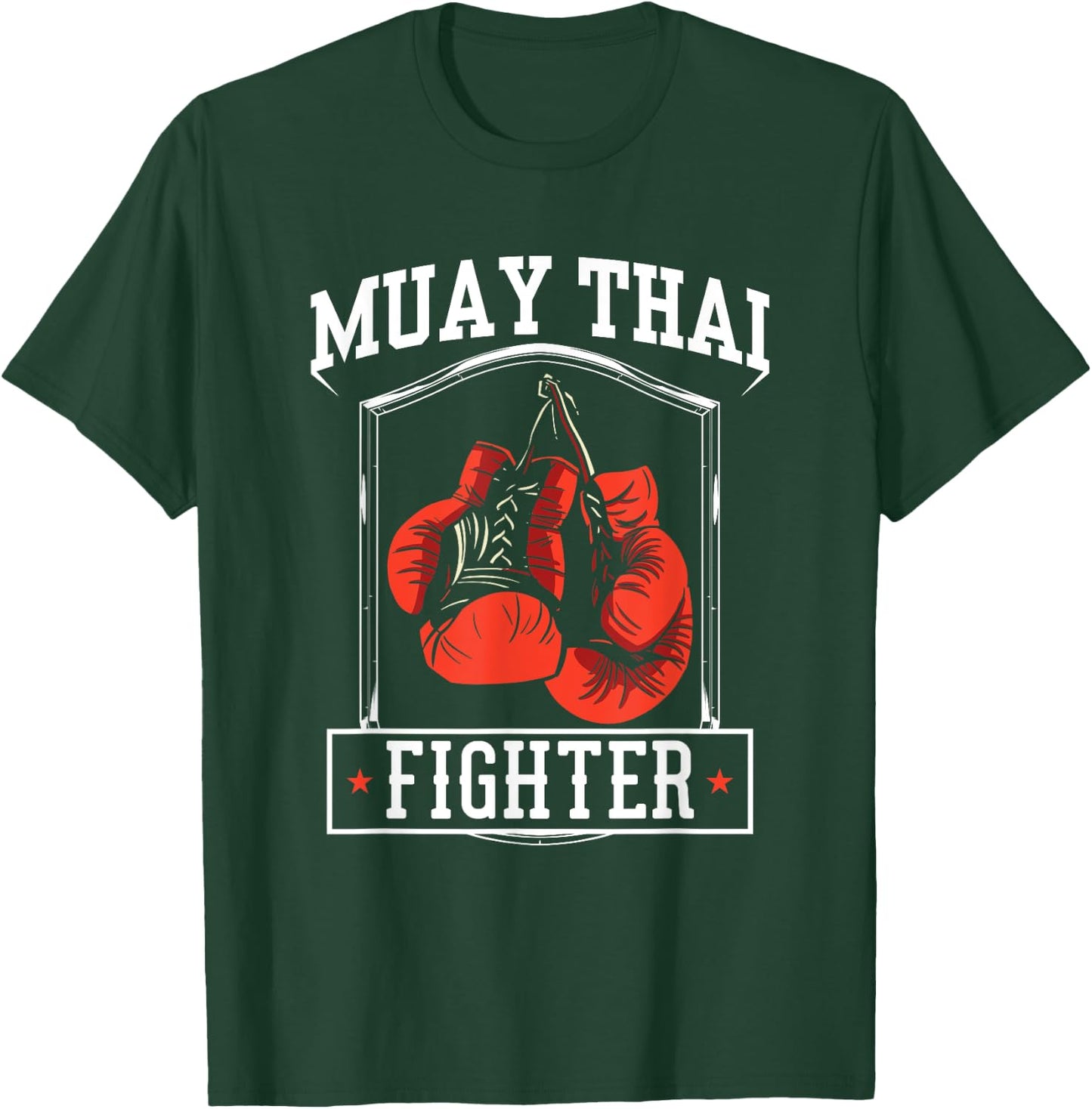 Muay Thai Fighter Hobby Boxing Martial Arts T-Shirt - T-Shirt | Forest