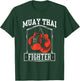 Muay Thai Fighter Hobby Boxing Martial Arts T-Shirt - T-Shirt | Forest