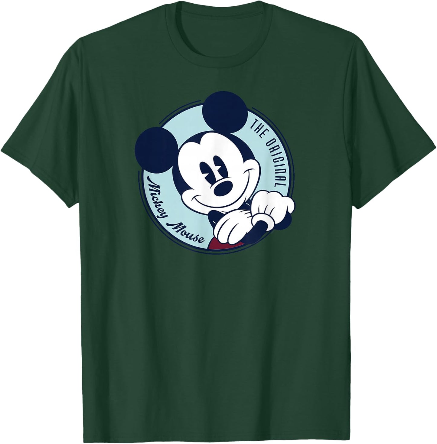 Disney The Original Mickey Mouse Retro Vintage Small T-Shirt - T-Shirt | Forest