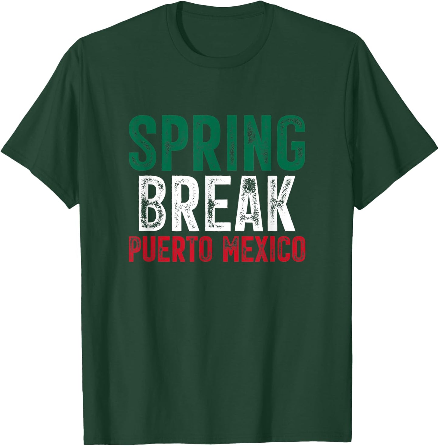 Spring Break Puerto Mexico Mexican Beach Summer Vacation T-Shirt - T-Shirt | Forest
