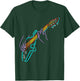 Colorful Bass Guitarist's Hands Rock and Roll Guitar Player T-Shirt - T-Shirt | Forest
