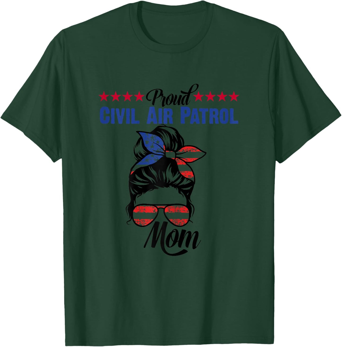 Proud Civil Air Patrol Moms Apparel for Cadets Mother T-Shirt - T-Shirt | Forest