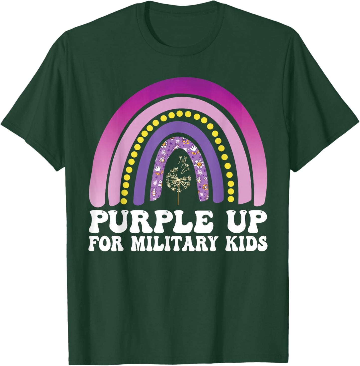 Purple Up for Military Kids Month of the Military Child T-Shirt - T-Shirt | Forest