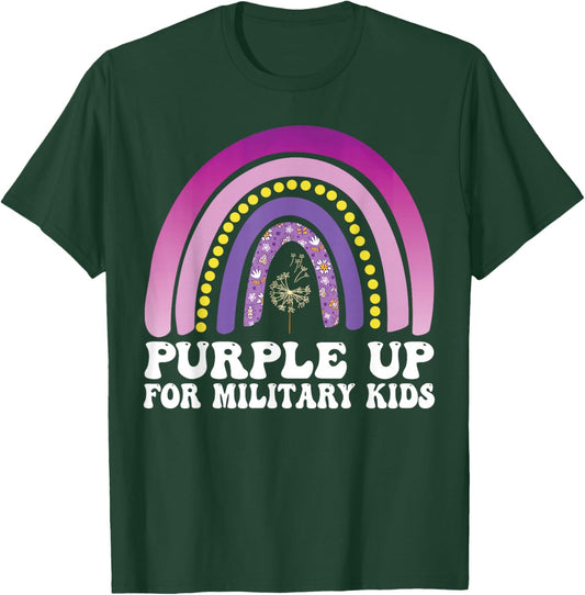 Purple Up for Military Kids Month of the Military Child T-Shirt - T-Shirt | Forest