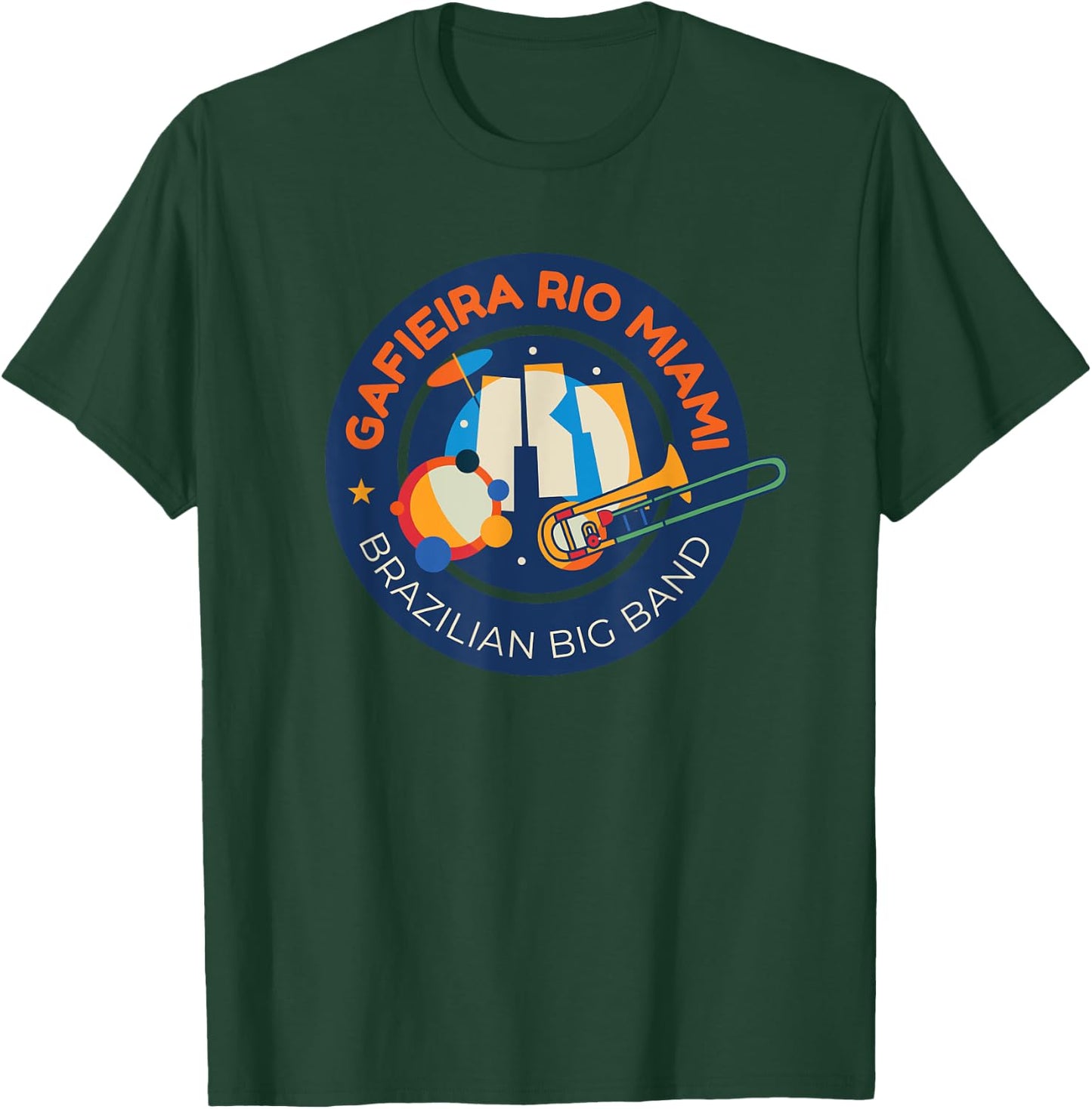 Gafieira Rio Miami Big Band From Miami Florida T-Shirt - T-Shirt | Forest