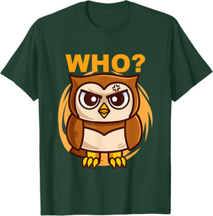 Who - Ornithologist Ornithology Owlet Owl Lover Bird Hunter T-Shirt - T-Shirt | Forest