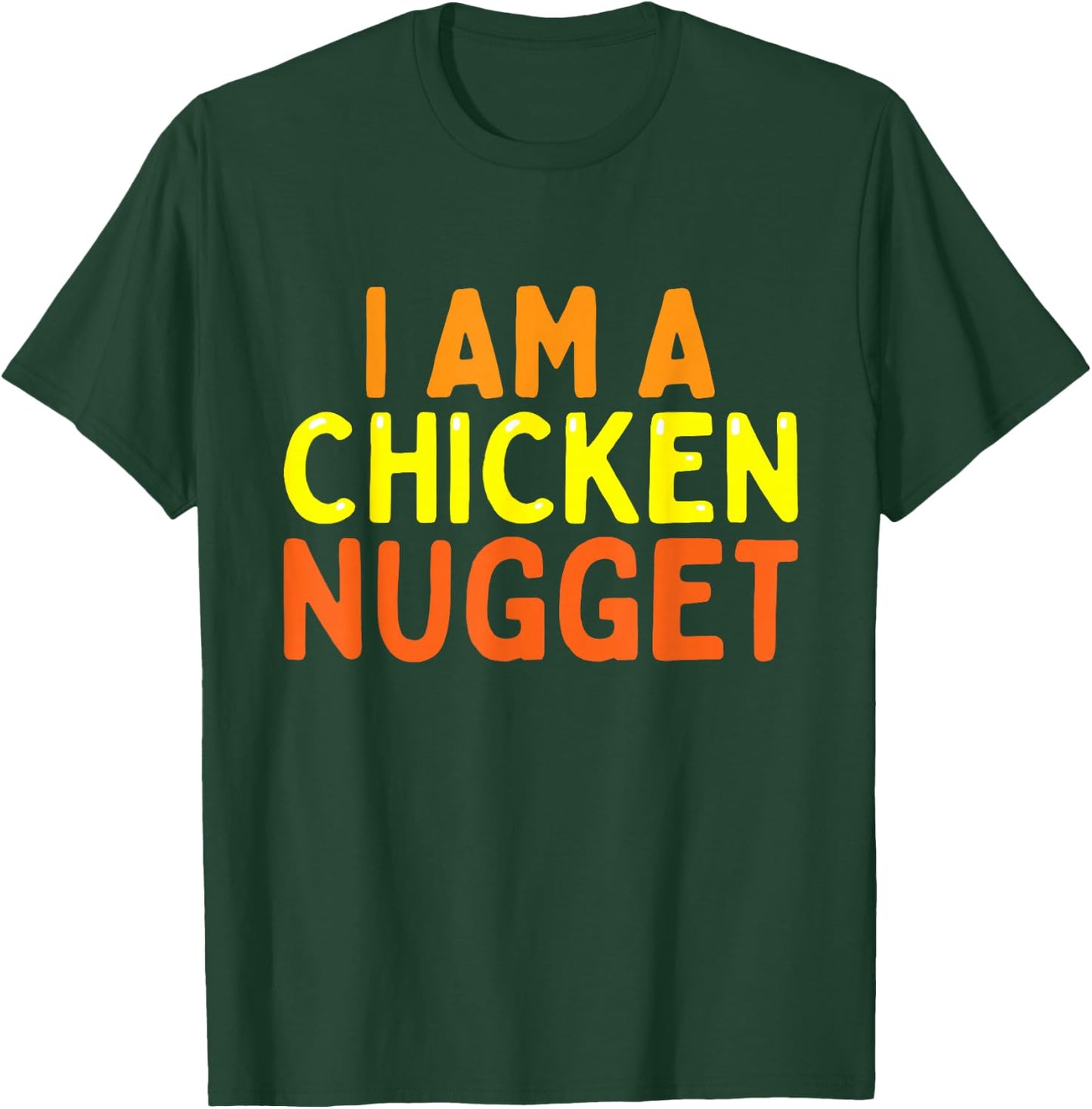 I Am A Chicken Nugget Funny Last Minute Halloween Costume T-Shirt - T-Shirt | Forest
