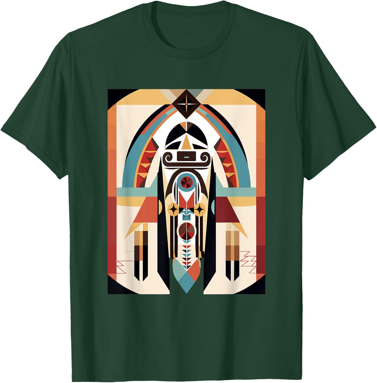 Hopi Art Design American Style Kachina T-Shirt - T-Shirt | Forest