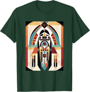 Hopi Art Design American Style Kachina T-Shirt - T-Shirt | Forest