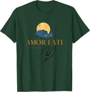AMOR FATI Friedrich Nietzsche Love your fate philosopher T-Shirt - T-Shirt | Forest