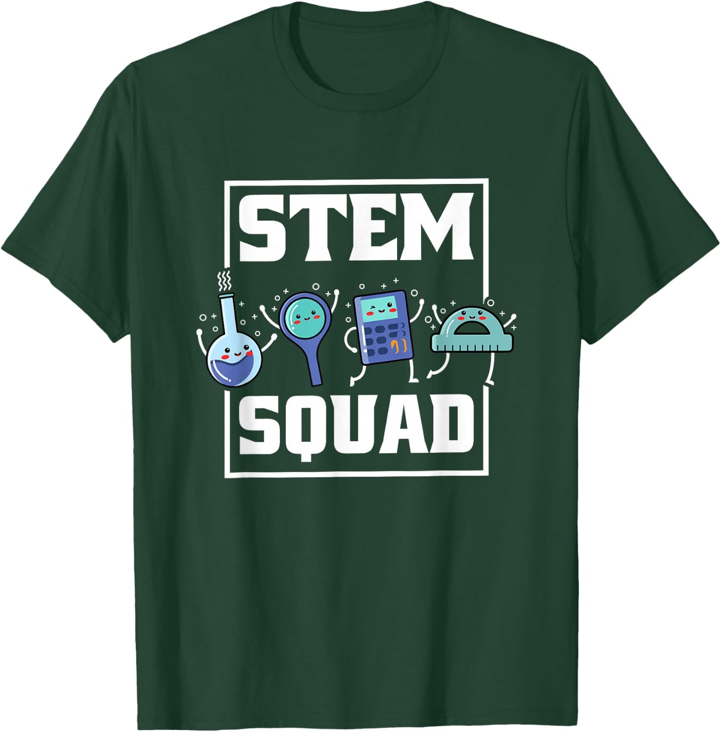 Stem Squad, Science Technology Engineering Math Team T-Shirt - T-Shirt | Forest
