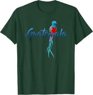 Guatemala Quetzal Parrot Guatemalan Birdwatcher T-Shirt - T-Shirt | Forest
