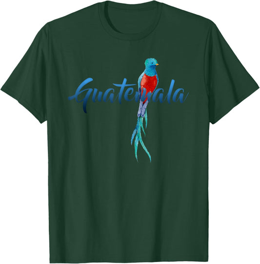 Guatemala Quetzal Parrot Guatemalan Birdwatcher T-Shirt - T-Shirt | Forest