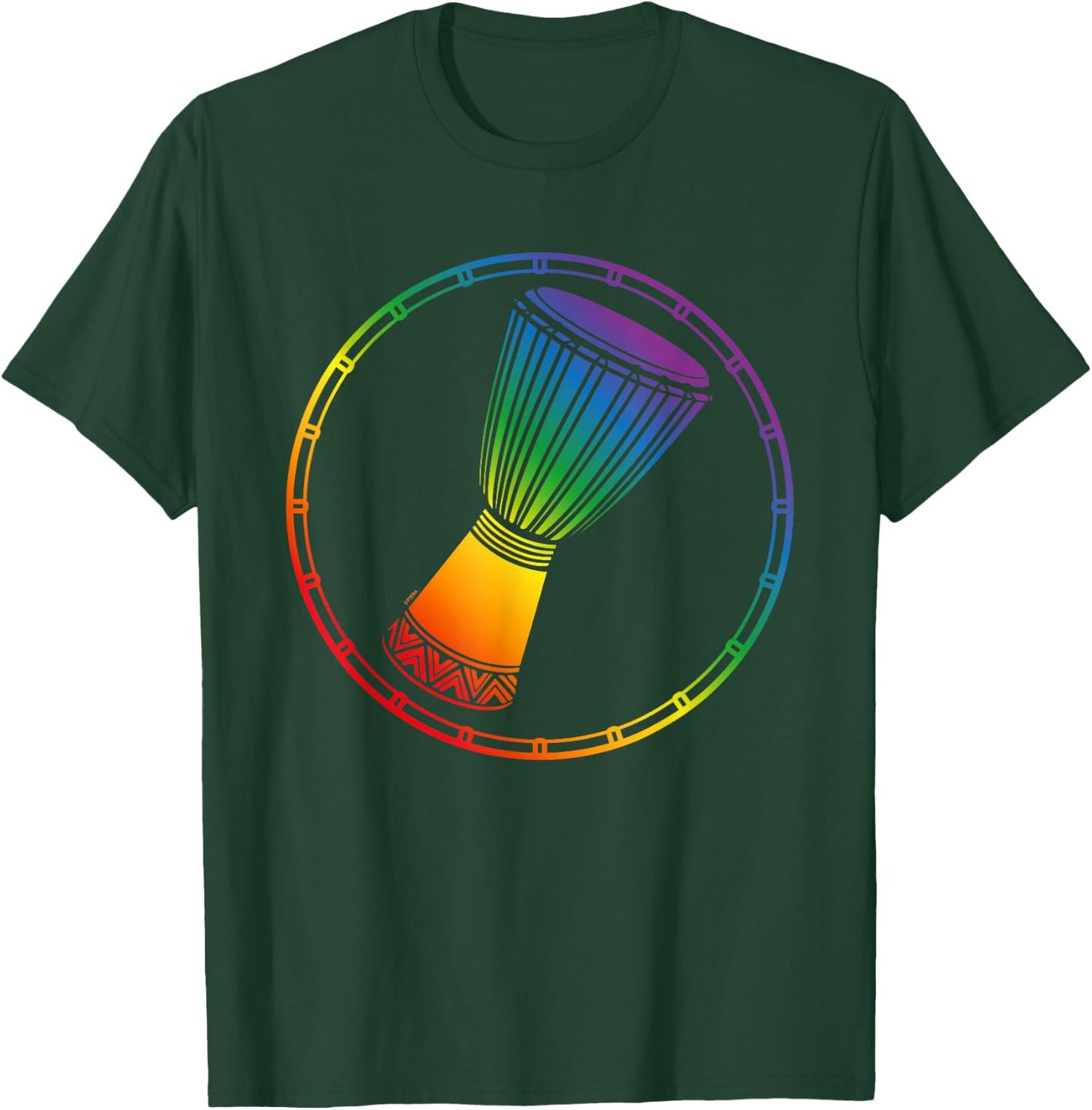 Cool Djembe Drums or African Drums Image for Djembe Drummer T-Shirt - T-Shirt | Forest