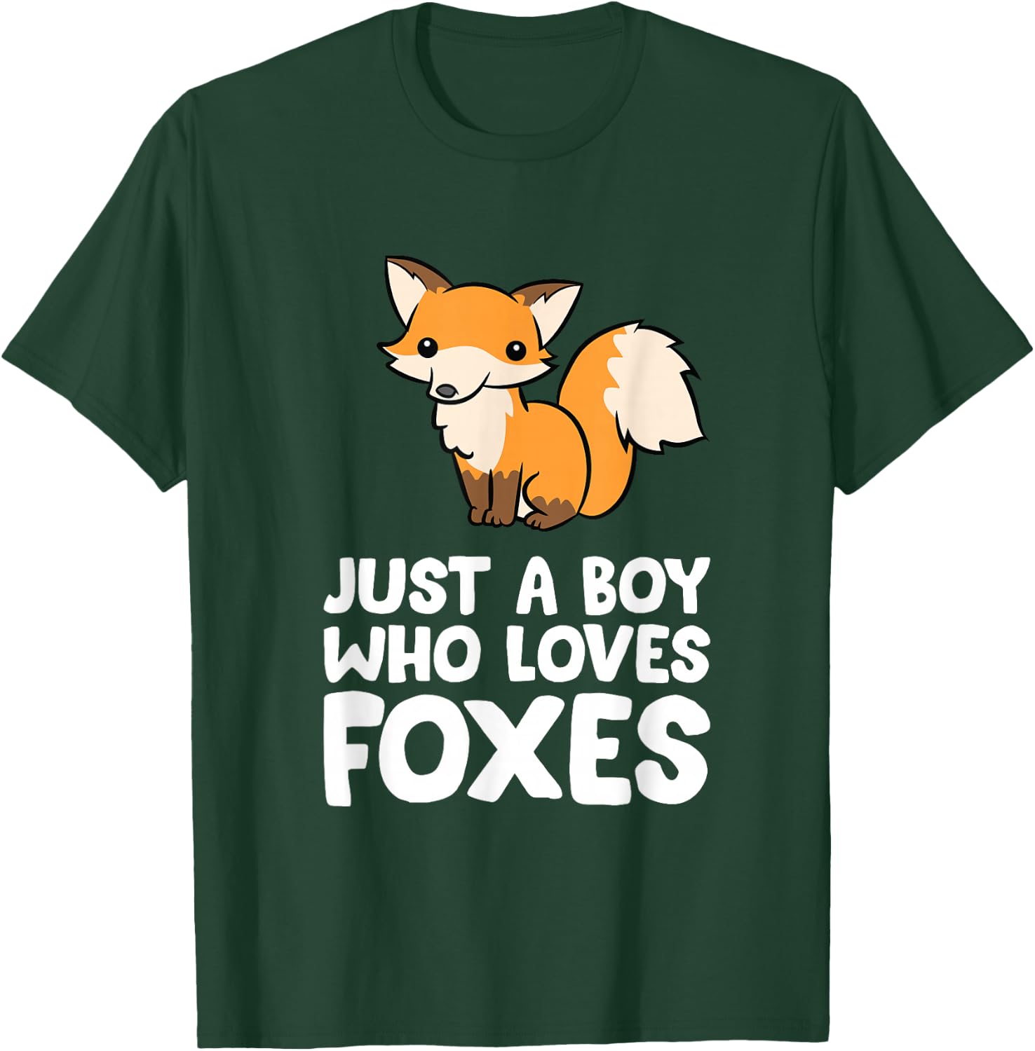 Just a Boy Who Loves Foxes T-Shirt - T-Shirt | Forest