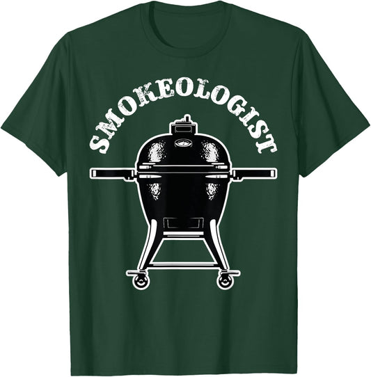 Smokeologist Funny Pitmaster BBQ Smoker Grilling T-Shirt - T-Shirt | Forest