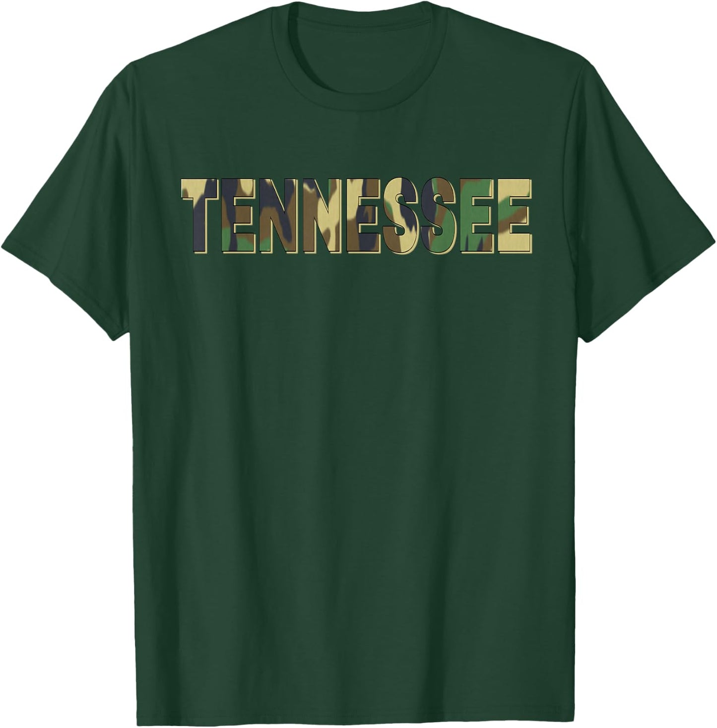 Tennessee Camouflage Men Women & Kids Camo Tennessee T-Shirt - T-Shirt | Forest