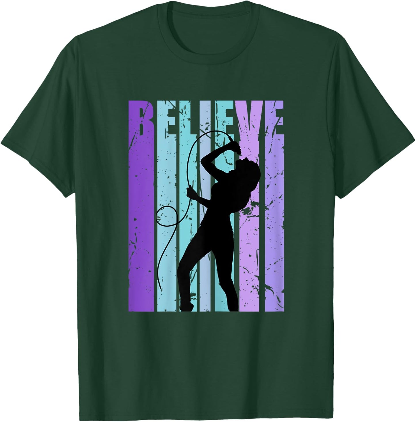 Retro Singer Girls Pop Star Singing Performer Artist T-Shirt - T-Shirt | Forest