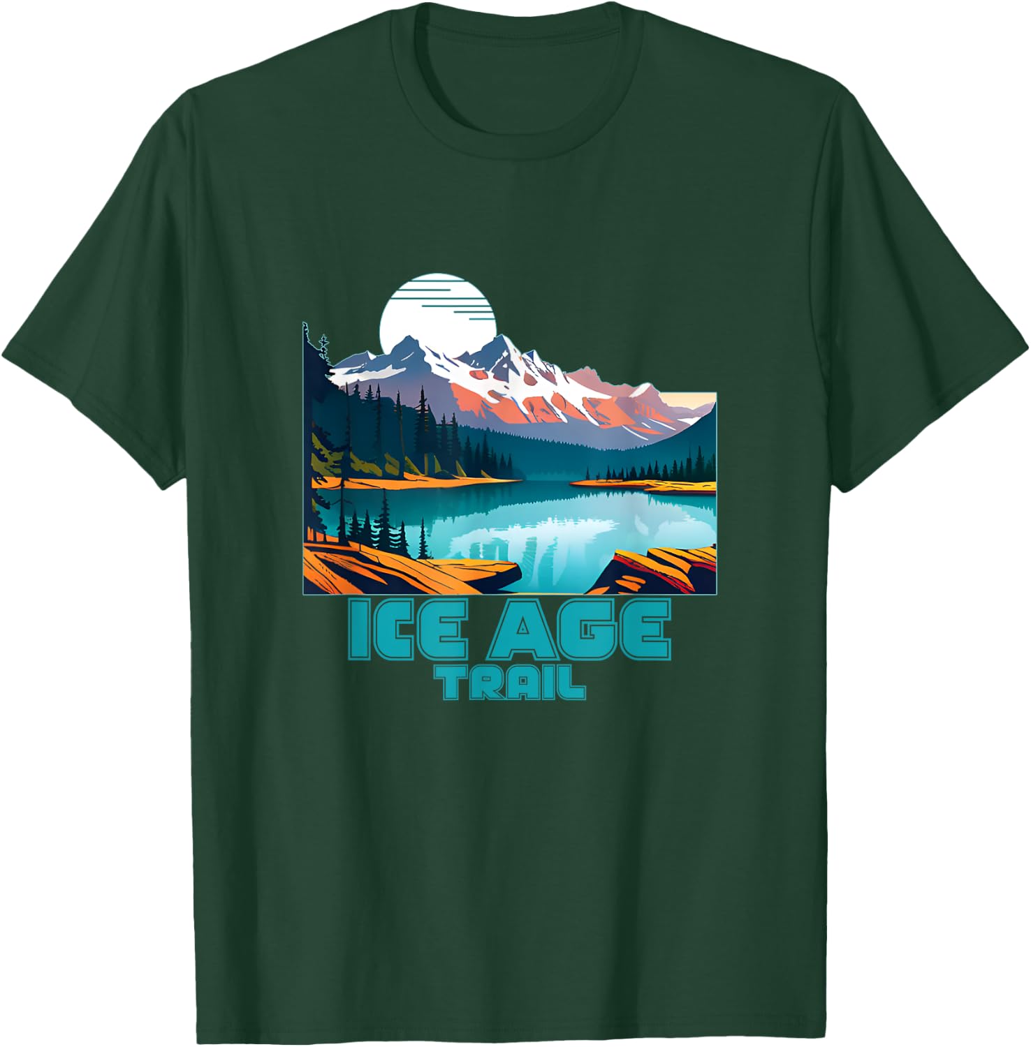 Ice Age Trail Souvenir Apparel - Retro Vintage Ice Age Trail T-Shirt - T-Shirt | Forest