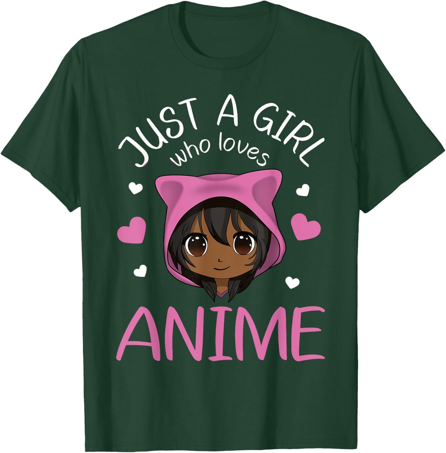 Just a Girl who Loves Anime African American Small T-Shirt - T-Shirt | Forest