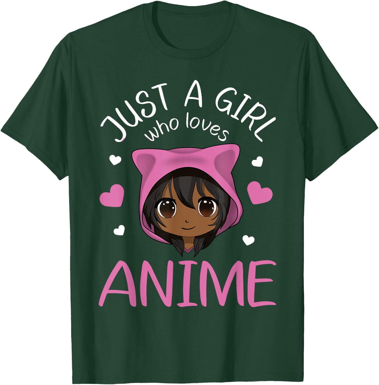 Just a Girl who Loves Anime African American Small T-Shirt - T-Shirt | Forest