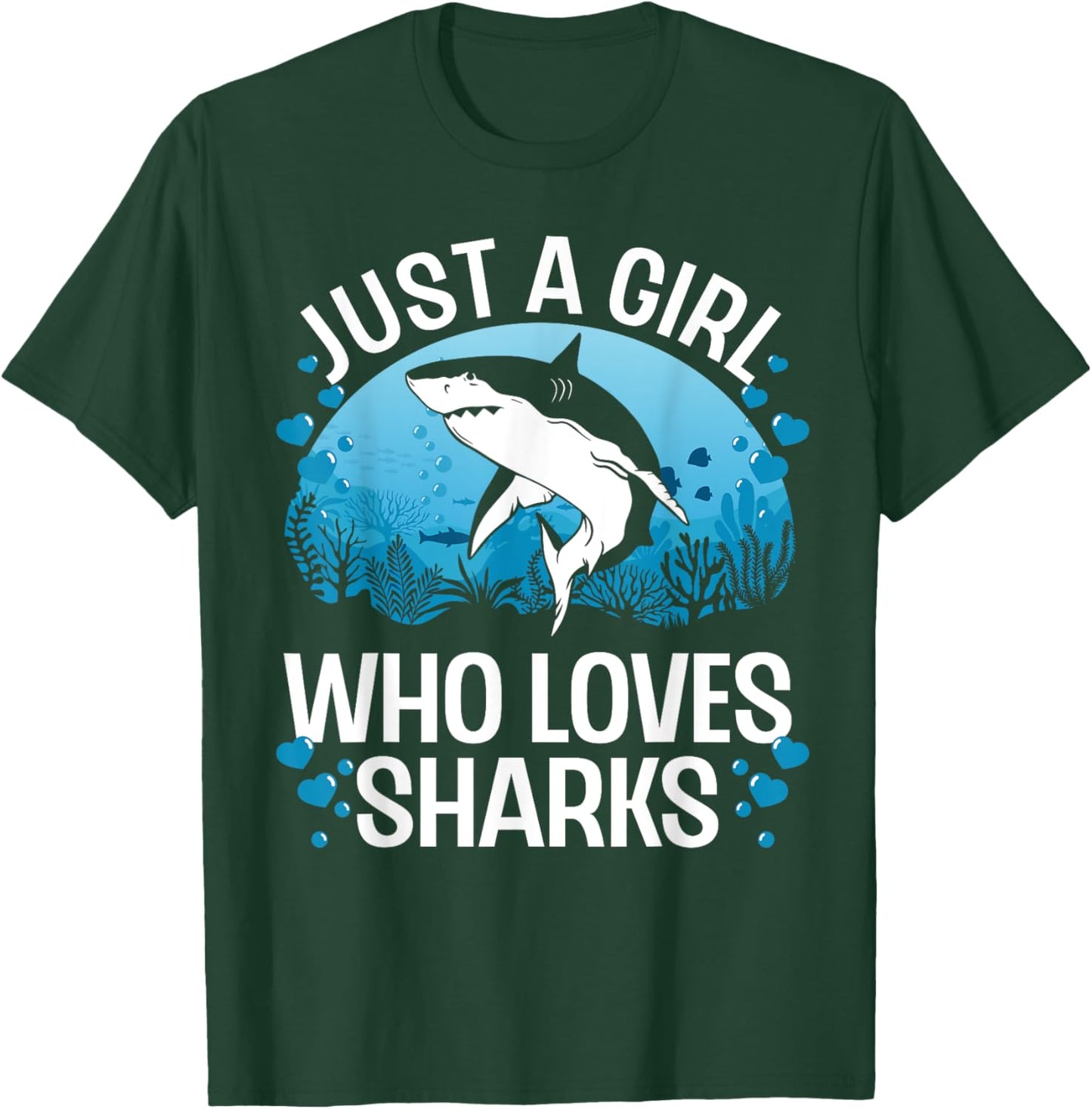 Cool Shark Girls Kids Shark Whale Shark Lover T-Shirt - T-Shirt | Forest