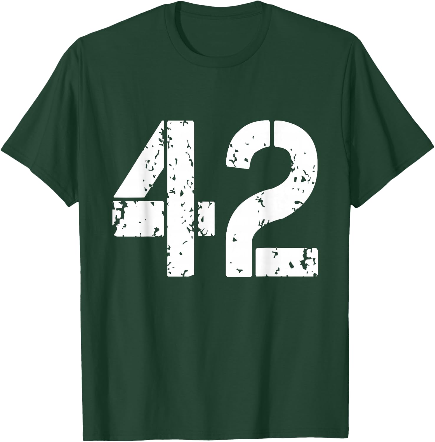 Number 42 Varsity Team - 42th Birthday & 42 Years Old T-Shirt - T-Shirt | Forest