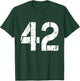 Number 42 Varsity Team - 42th Birthday & 42 Years Old T-Shirt - T-Shirt | Forest