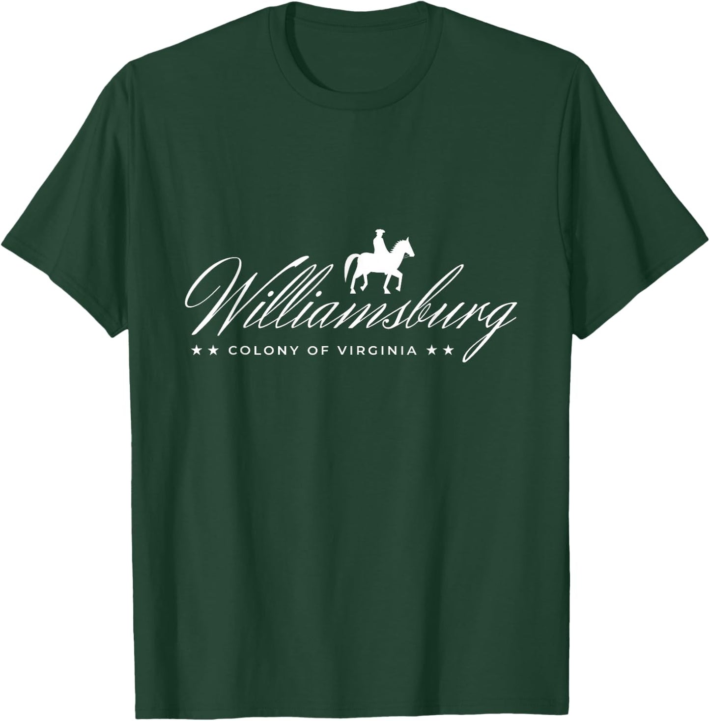 New Wave Fashion 1980s Colonial Williamsburg Virginia VA Colony Travel Souvenir T-Shirt - T-Shirt | Forest