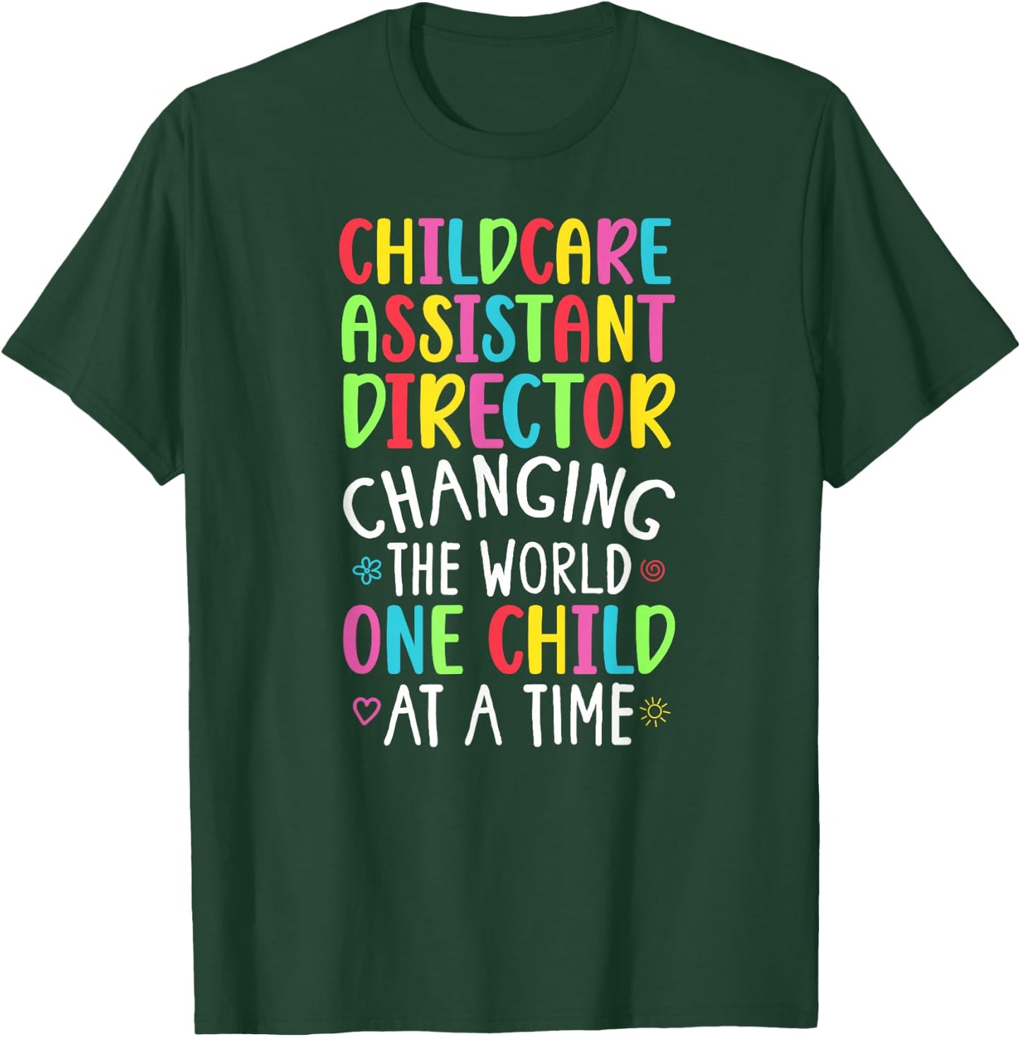 Best Childcare Assistant Director Appreciation T-Shirt - T-Shirt | Forest
