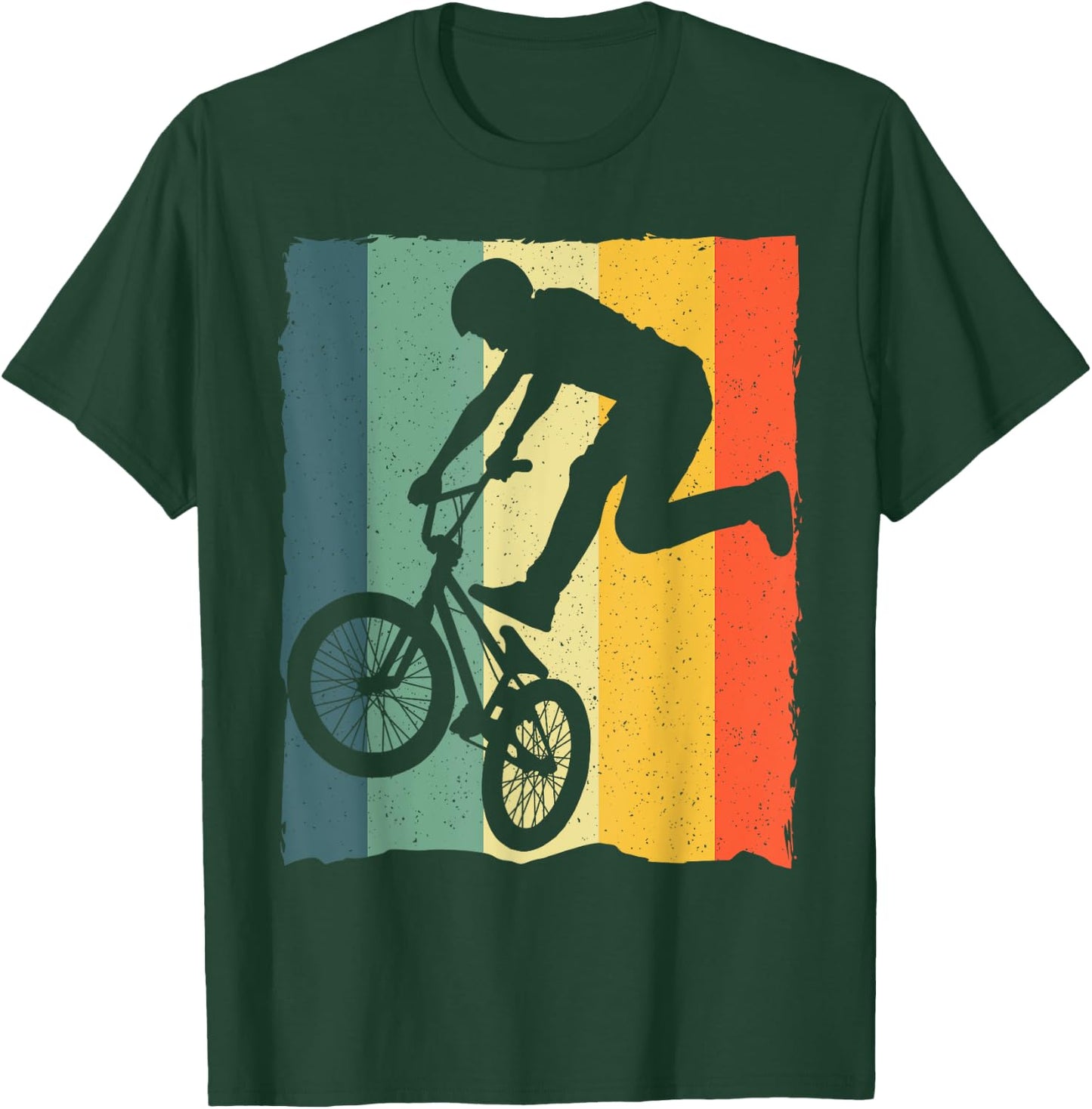 Cool Vintage BMX Women Boys Bike BMX Racing Riders T-Shirt - T-Shirt | Forest
