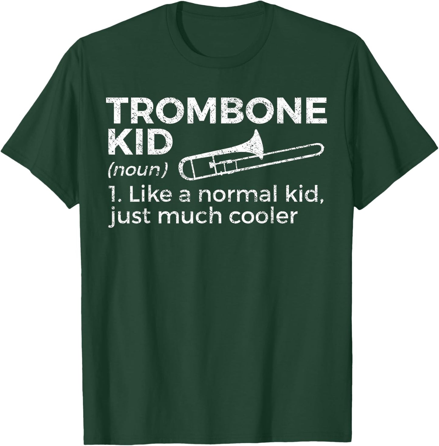 Trombone Kid Definition Trombone Player T-Shirt - T-Shirt | Forest