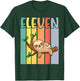 Sloth Sleeping On Tree Happy My Birthday Eleven 11 Years Old T-Shirt - T-Shirt | Forest
