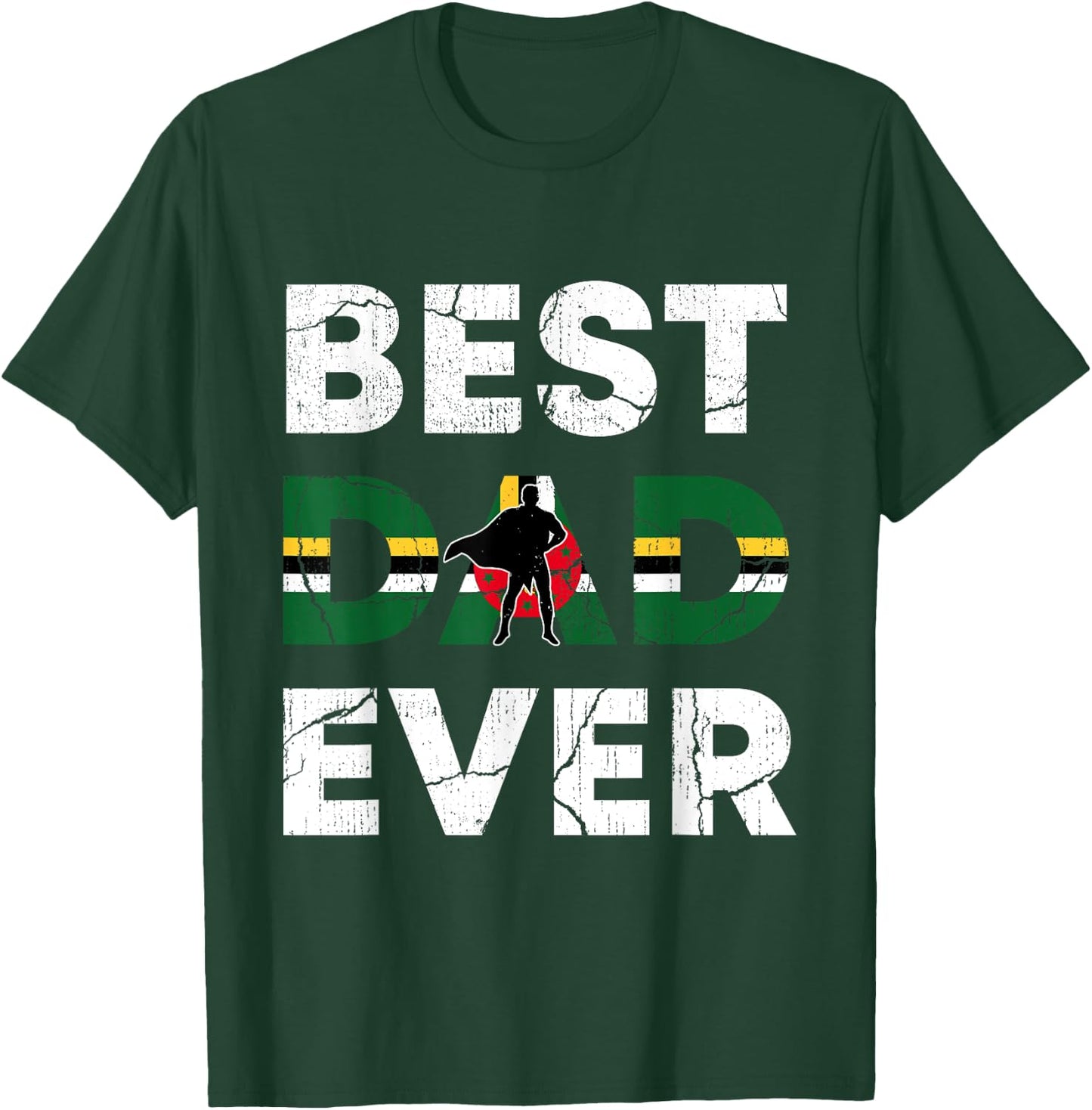 Best Dominican Dad Ever Dominica Daddy Father's Day Gift T-Shirt - T-Shirt | Forest