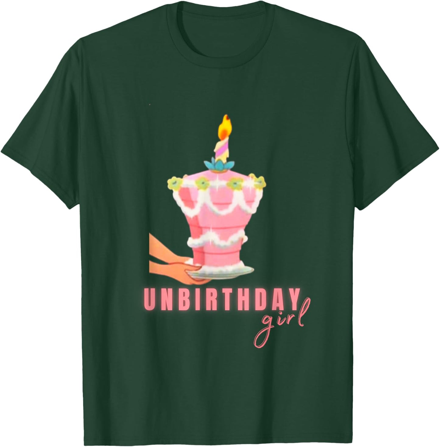 Birthday Girl Unbirthday Novelty Gift Girls Mothers T-Shirt - T-Shirt | Forest