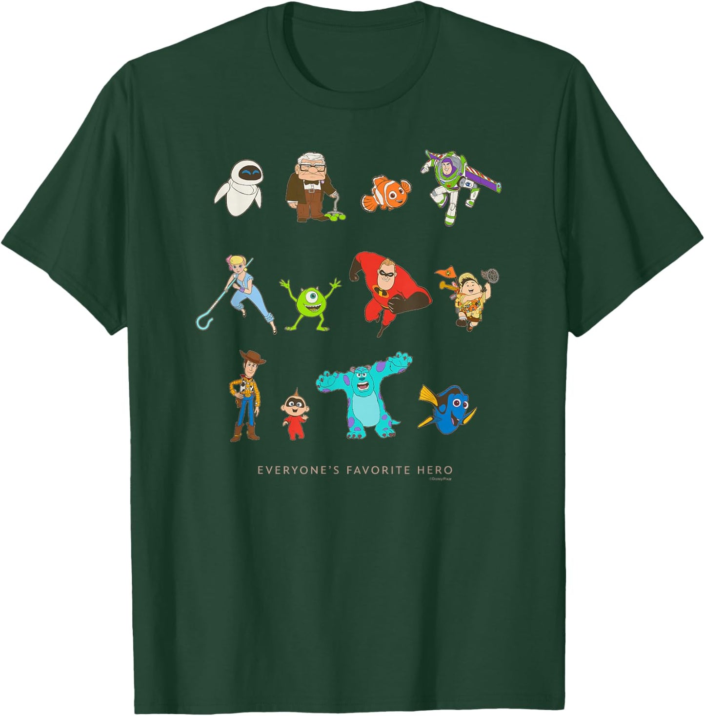 Disney and Pixar Character Everyone's Favorite Hero T-Shirt - T-Shirt | Forest