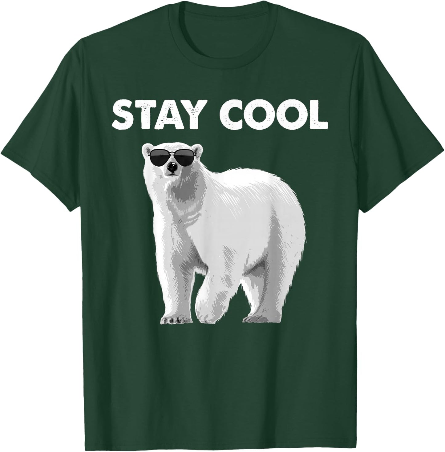 Cool Polar Bear Design Women Kids Polar Bear Lover T-Shirt - T-Shirt | Forest