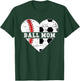 Ball Mom Heart Soccer Baseball Mom Soccer Baseball Mama T-Shirt - T-Shirt | Forest