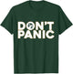 Don't Panic 42 Vintage Shirts Black -Adults Small Modern Casual T-Shirt - T-Shirt | Forest