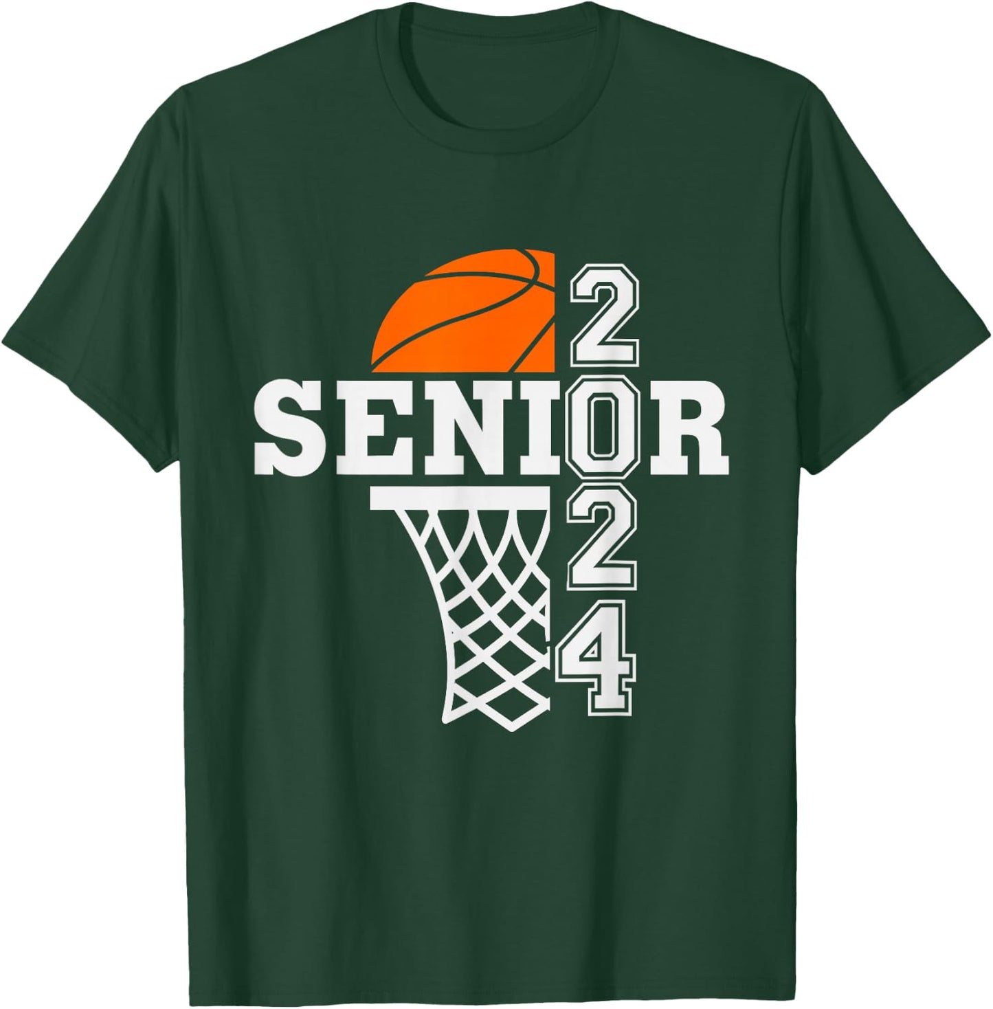 Senior Class of 2024 Basketball Seniors Back to School T-Shirt - T-Shirt | Forest