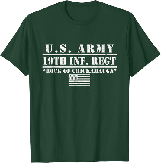 19th Infantry Regiment Fort Benning 19th Inf Regt Gifts T-Shirt - T-Shirt | Forest