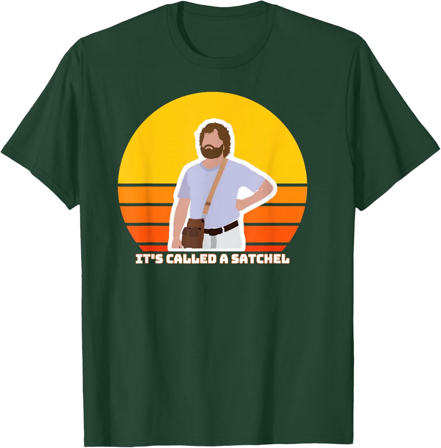 Hangover Movie, Classic Cinema, Funny Man's Satchel Shirt T-Shirt - T-Shirt | Forest