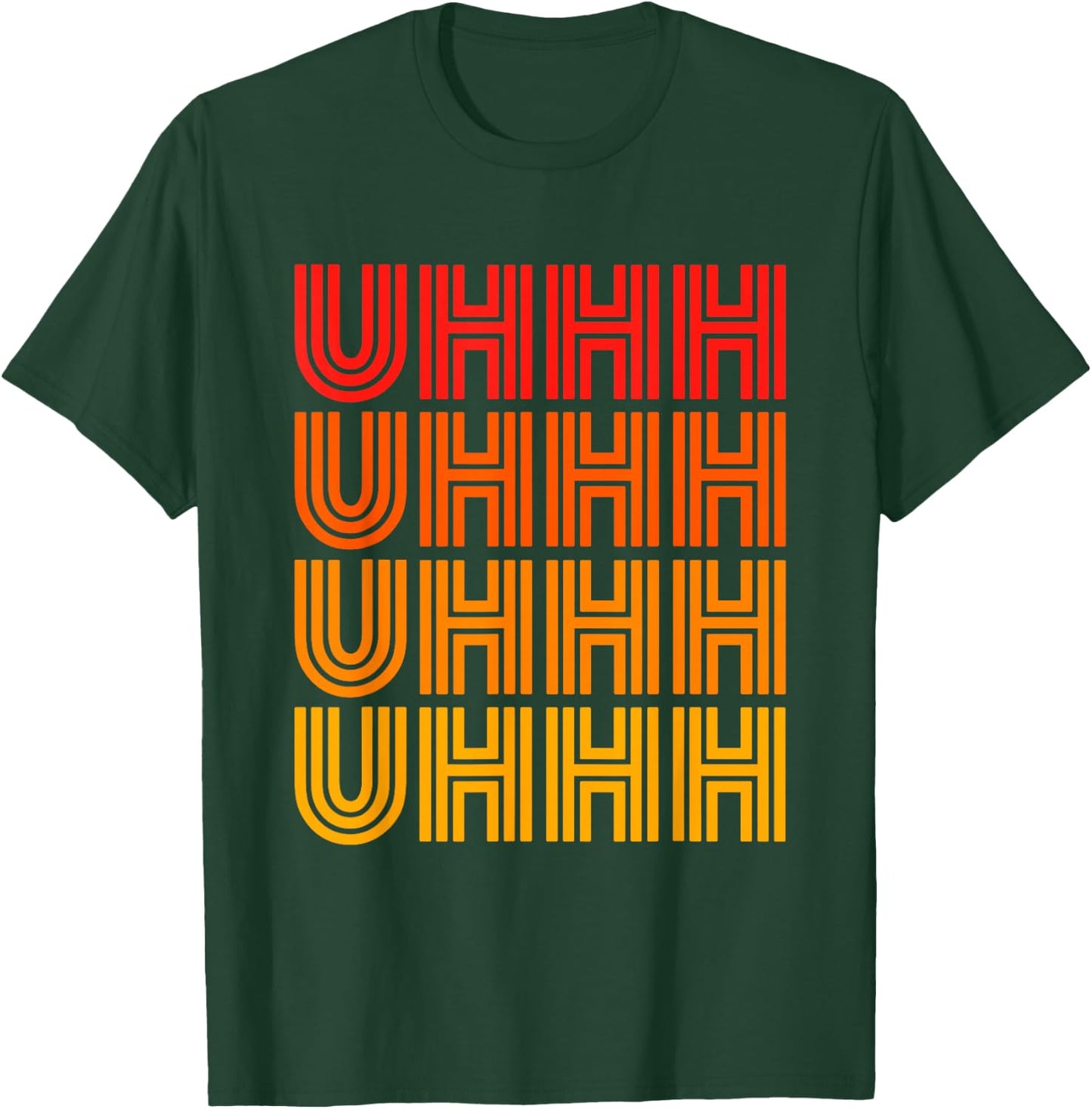 Uhhh Funny Uh Uhh Ponder Um Hmm Think Awkward Silly Word Wow T-Shirt - T-Shirt | Forest
