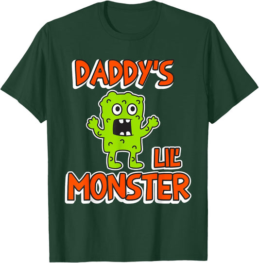 Halloween "Daddy's Lil' Monster" T-Shirt - T-Shirt | Forest