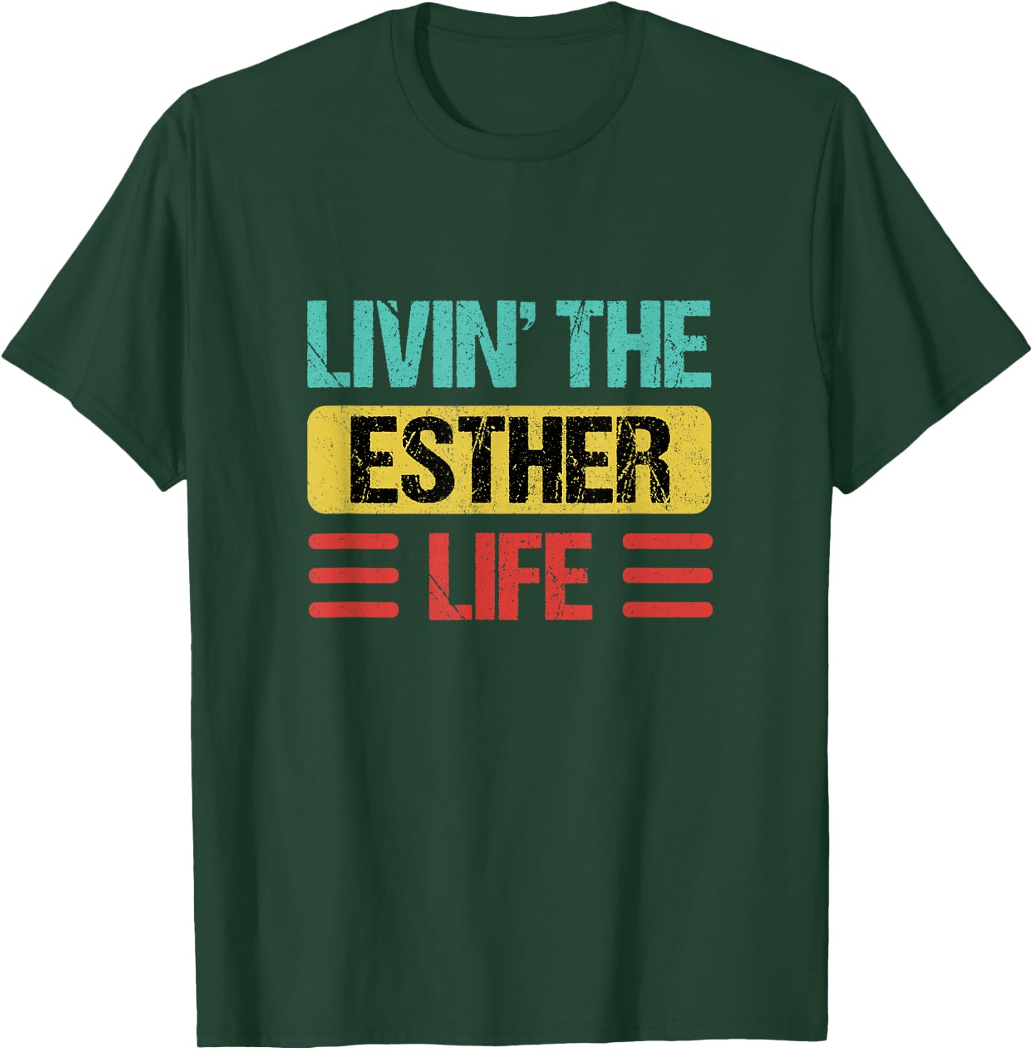 Esther Name Shirts & Gifts Esther - -Adults - Black - Small - - Short Sleeve T-Shirt - T-Shirt | Forest