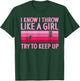 Cool Disc Golf Design Girls Disc Golf Player T-Shirt - T-Shirt | Forest