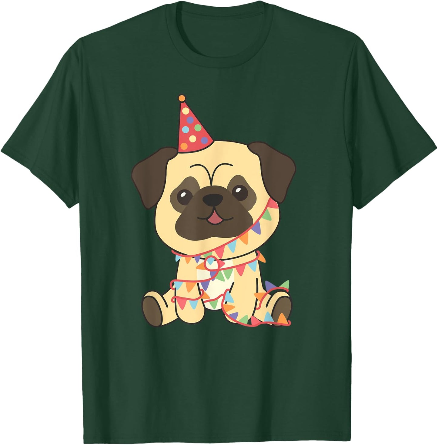 Birthday Pug For Children A Birthday Pug T-Shirt - T-Shirt | Forest